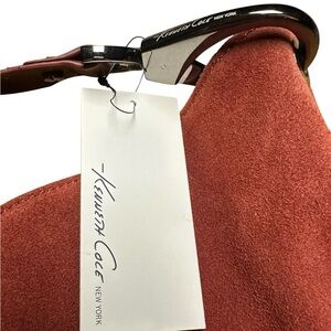 NWT Kenneth Cole New York Suede Handbag in Rust